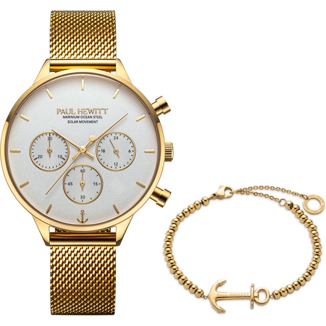 Paul Hewitt Oceanpulse Marinium Steel Gold Set Ø 39 - PH-SET-0388