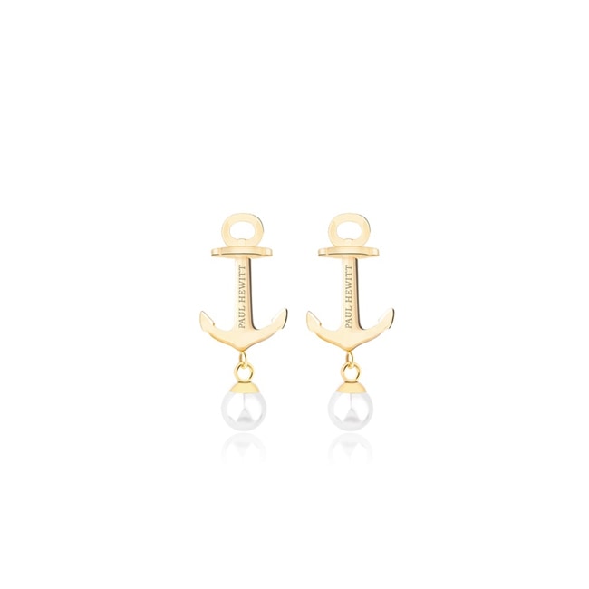 Paul Hewitt Clous d'oreilles Anchor Pearl IP Doré Pearl - PH-ER-ND-G-P