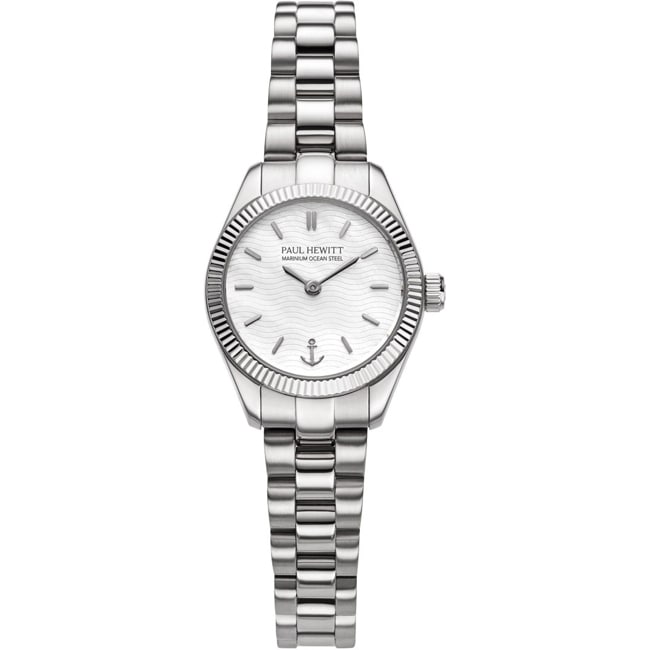 Paul Hewitt Petit Soleil Round Marinium Ocean Steel Gold Ø 25 Silbrig / Weiss - PH-W-1181