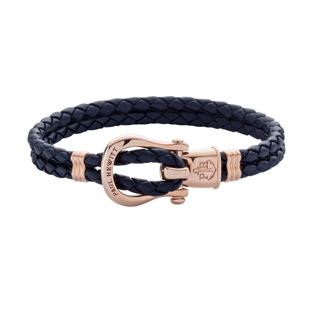 Paul Hewitt Phinity Shackle IP Rosegold Navy Blue - PH-FSH-L-R-N
