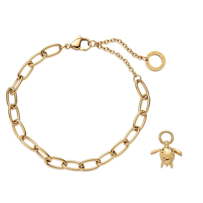 Paul Hewitt Jewellery Set Turtle Marinium Ocean Steel Gold - PH-SET-8
