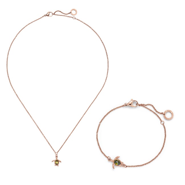 Paul Hewitt Schmuckset Turtle Marinium Ocean Steel Rosé - PH-SET-1