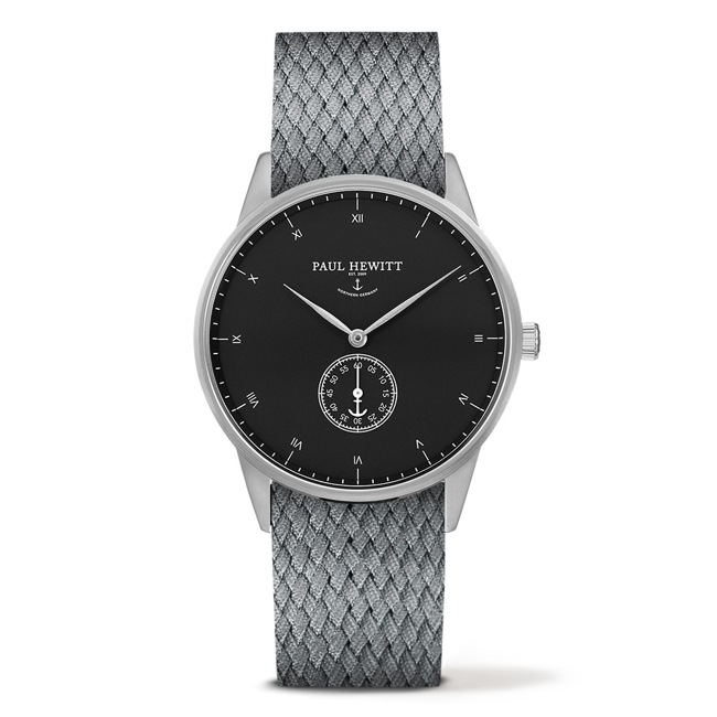 Paul Hewitt Signature Line Black Sea Perlon Grey Ø 38 - PH-M1-S-B-18