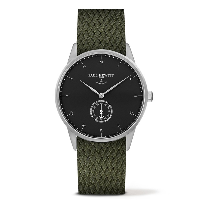 Paul Hewitt Signature Line Black Sea Perlon Olive Green Ø 38 - PH-M1-S-B-20
