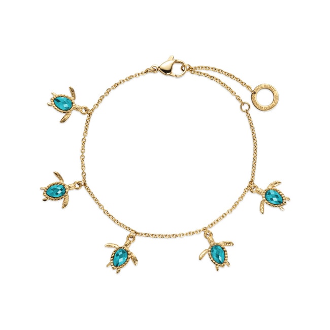 Paul Hewitt Turtle Bracelet Aquamarin Marinium Ocean Steel Gold - PH-JE-1577
