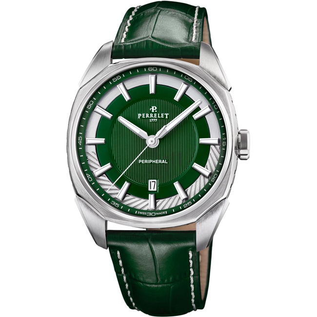 Perrelet Lab Peripheral 3 Hands Green - A1100/5