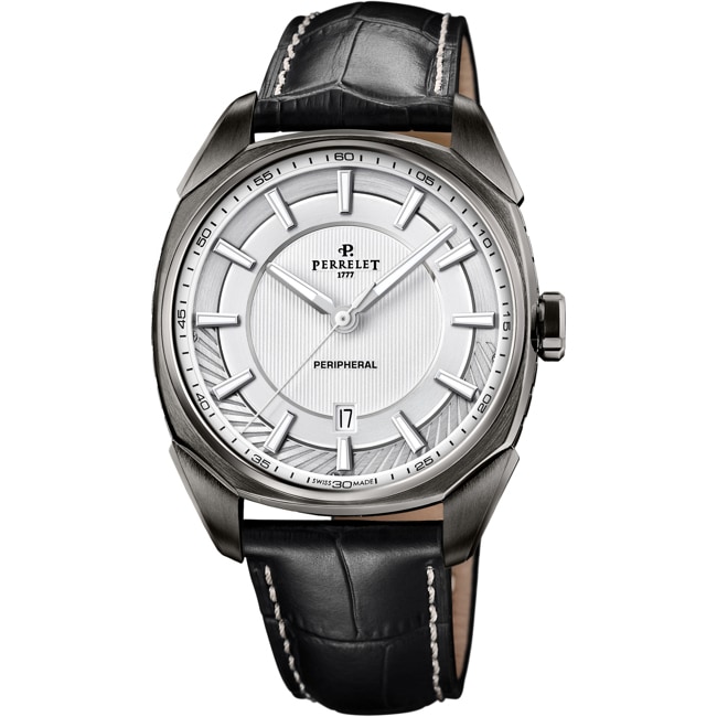 Perrelet Lab Peripheral 3 Hands Gun Metal / Silver - A1102/2