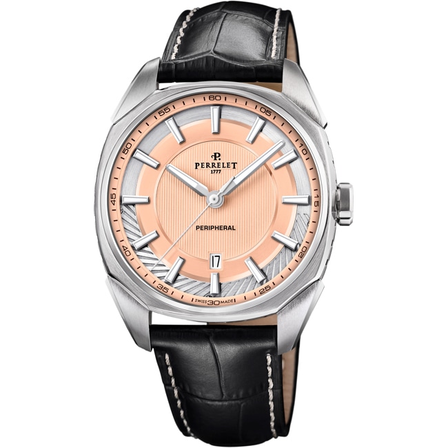 Perrelet Lab Peripheral 3 Hands Salmon - A1100/6