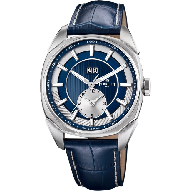 Perrelet Lab Peripheral Dual Time Big Date Blue - A1101/4