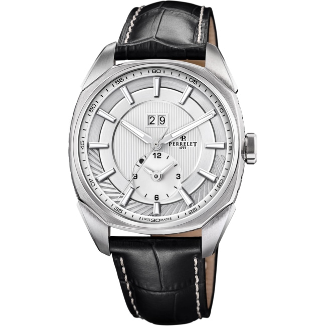 Perrelet Lab Peripheral Dual Time Big Date Silver - A1101/1