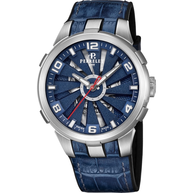 Perrelet Turbine Skull Blue Limited Edition - A1092/S1