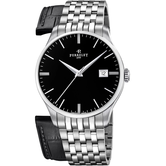 Perrelet Weekend 3 Hands Black Onyx - A1300/O