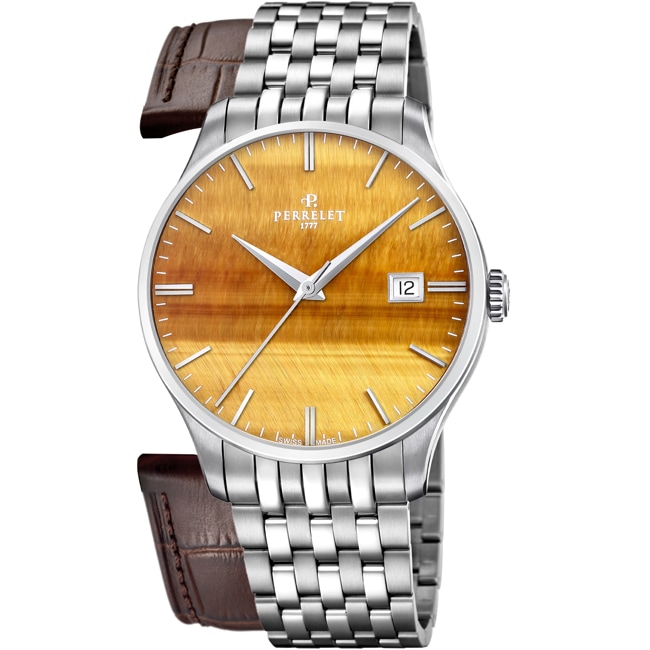 Perrelet Weekend 3 Hands Tiger's Eye - A1300/N