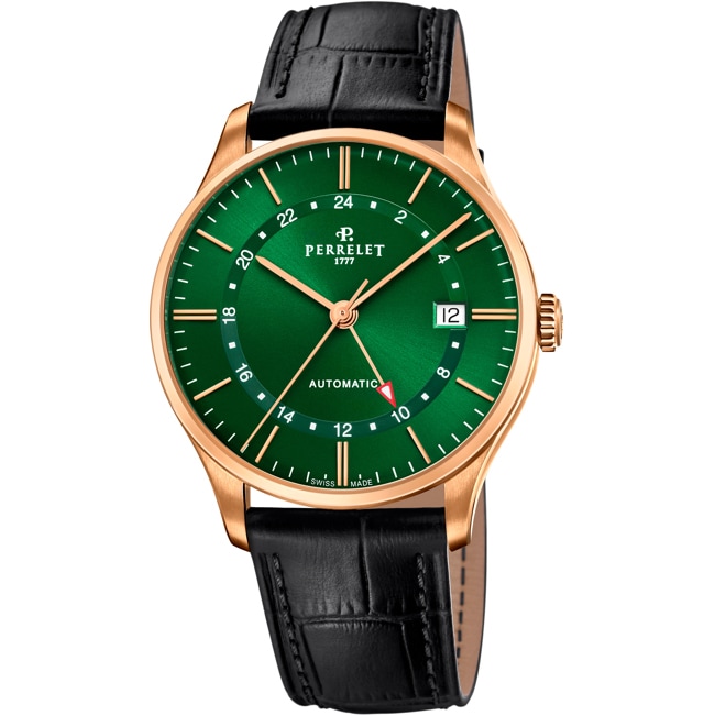 Perrelet Weekend GMT Rose / Green - A1305/3
