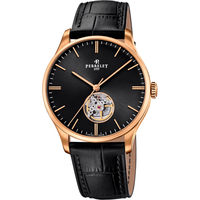 Perrelet Weekend Open Heart Rose / Black - A1303/3