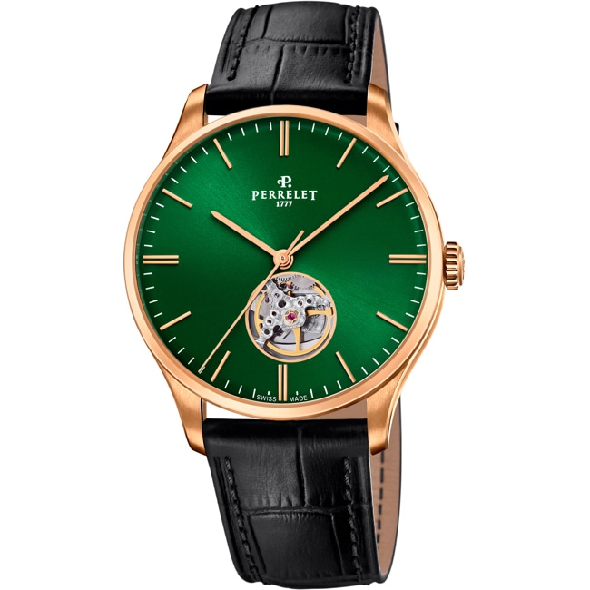 Perrelet Weekend Open Heart Rose / Green - A1303/4