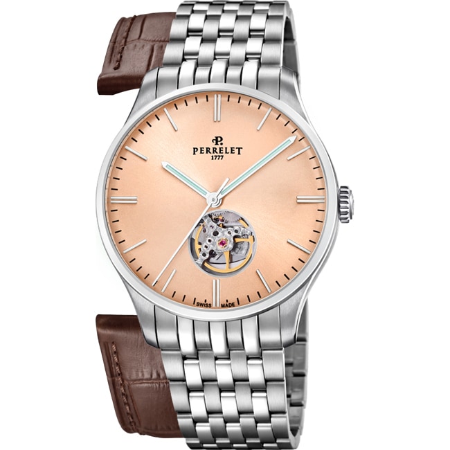 Perrelet Weekend Open Heart Salmon - A1302/D
