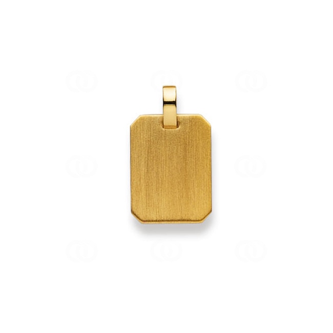 Plaquette or jaune 750/18 ct 16x12mm - 1155.06206/0002