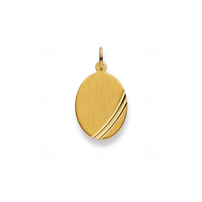 Plaquette or jaune 750/18 ct 16x13mm Plaquette or jaune 750/18 ct 16x13mm - 1155.06205/0002