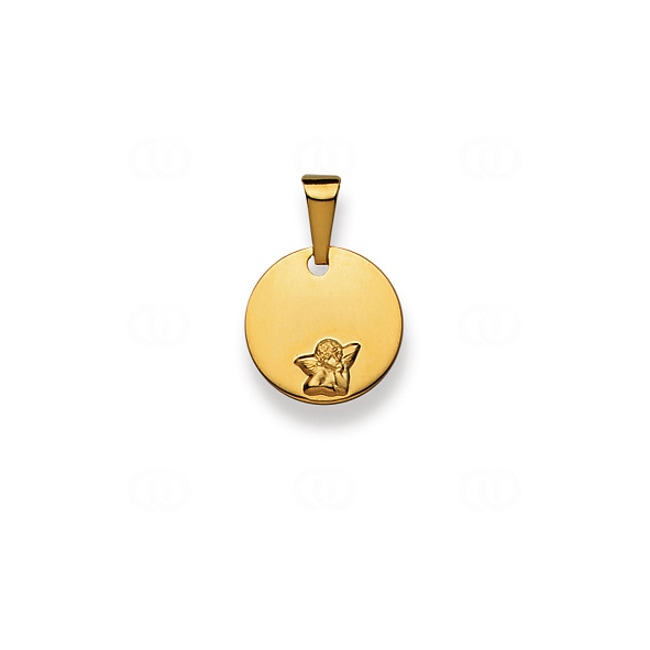Engravable Pendant 750/18 K Yellow Gold Angel - 1158.02638/1200
