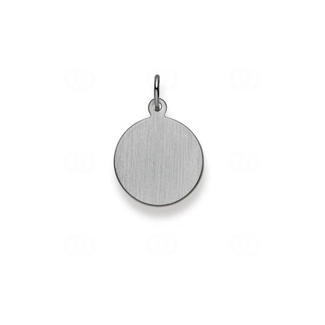 Plakette 750/18 K Weissgold 14mm - 1255.06227/1400