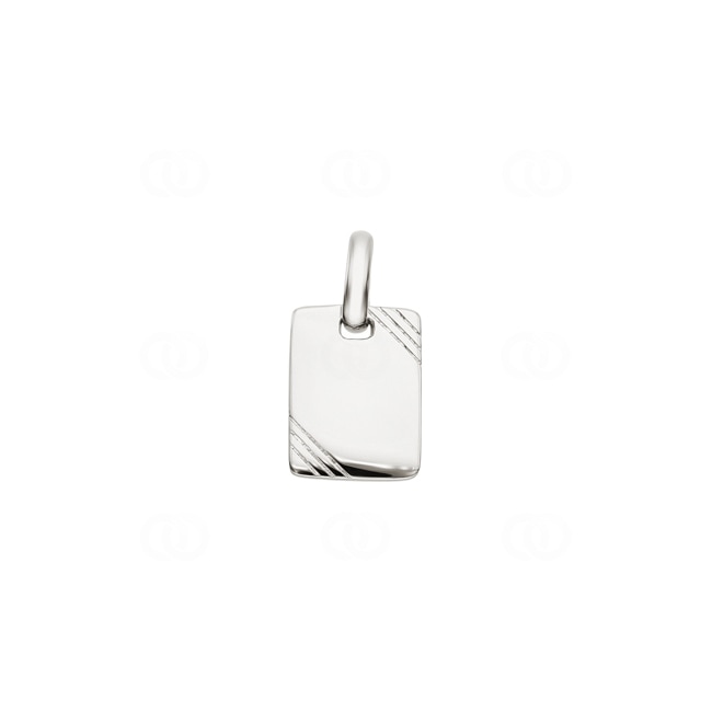 Plaquette Argent 925 rhodié 13x18mm - 306230