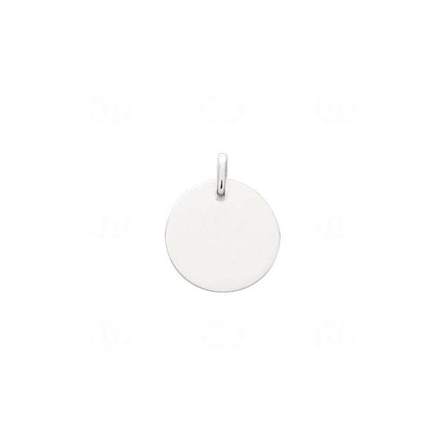 Plakette 925 Silber rhodiniert Ø 16mm - 316020