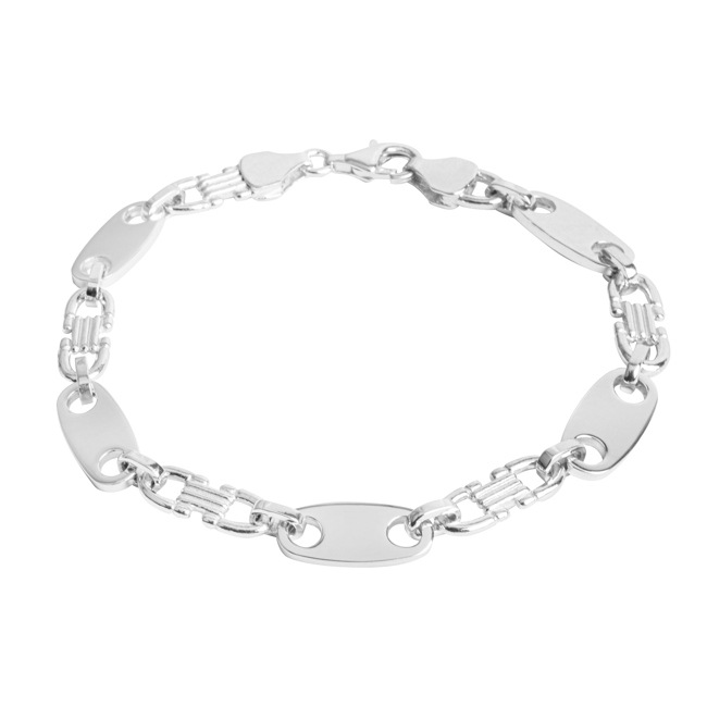 Disc Bracelet 925 Silver 8mm Disc Bracelet 925 Silver 8mm - AR-925-178