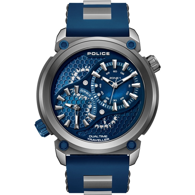 Police Boa Dual Time Bleu / Gris - PEWGM0071803