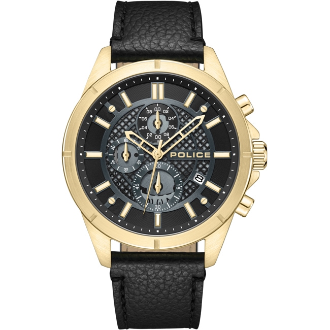 Police Burbank Chronographe Doré / Noir - PEWGC0054001