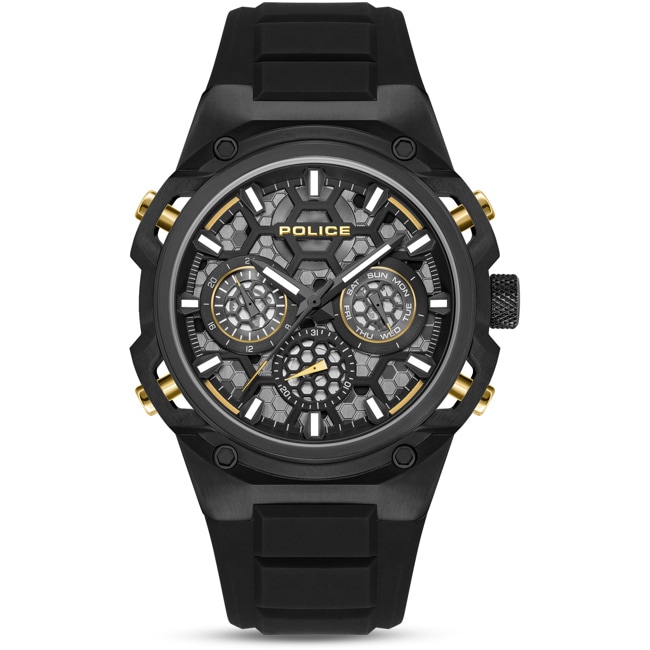 Police Challenger Day Date Schwarz - PEWGQ0071901