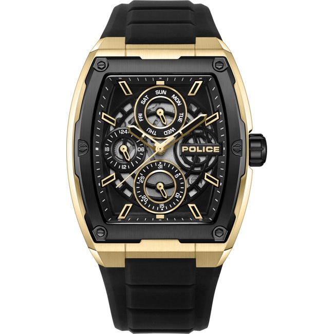 Police Creed Day Date Black / Goldtone - PEWJQ0004540