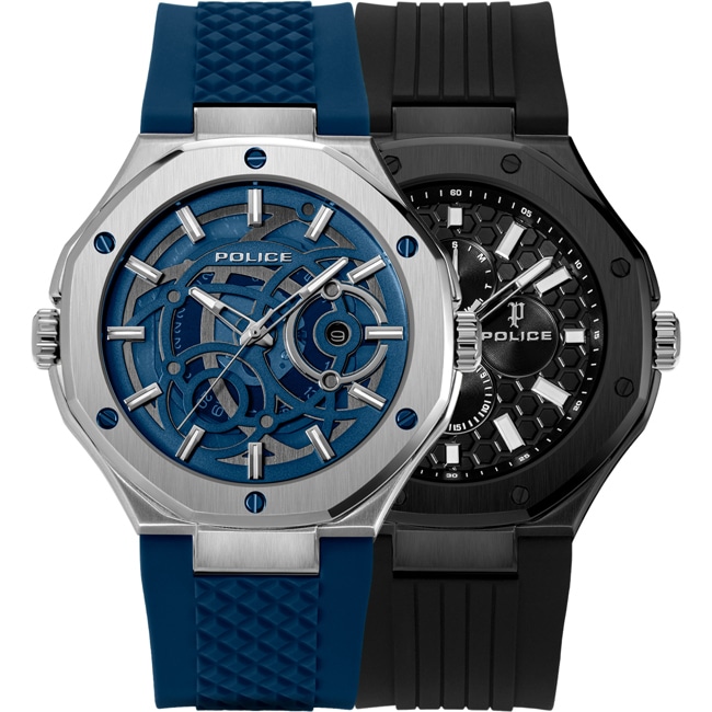 Police Dual Day Date Bleu / Noir - PEWGQ0081903