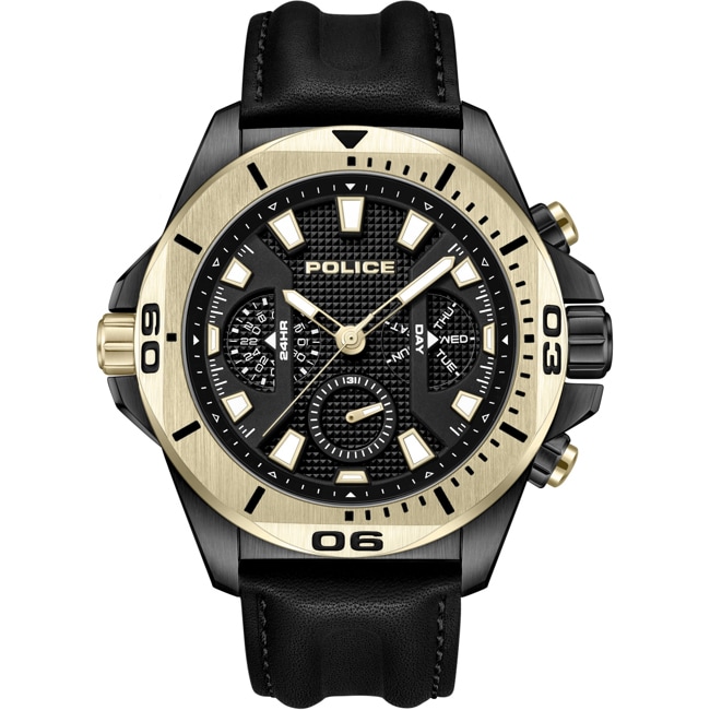 Police Electrical Day Date Black / Gold - PEWJF0022501