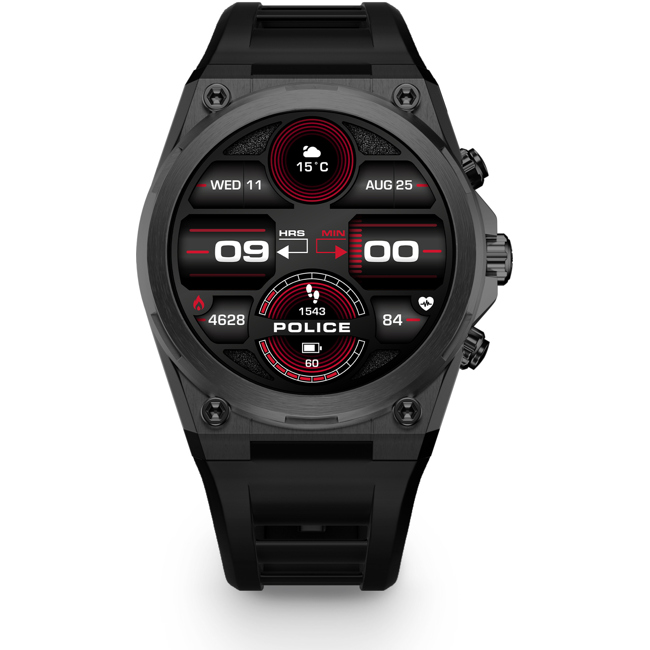 Police Freedom Of Time MyAvatar 2.0 Smartwatch Schwarz - PEIUN00003X1