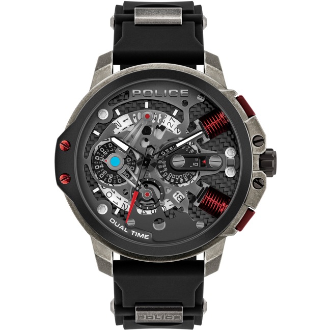 Police Hamnoy Dual Time Black - PEWJQ2003041