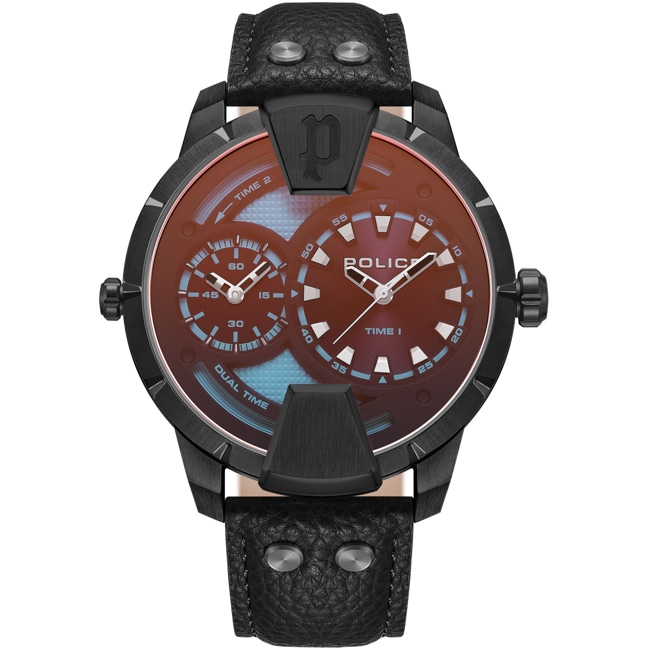 Police Huntley Dual Time Noir - PEWJA0022001