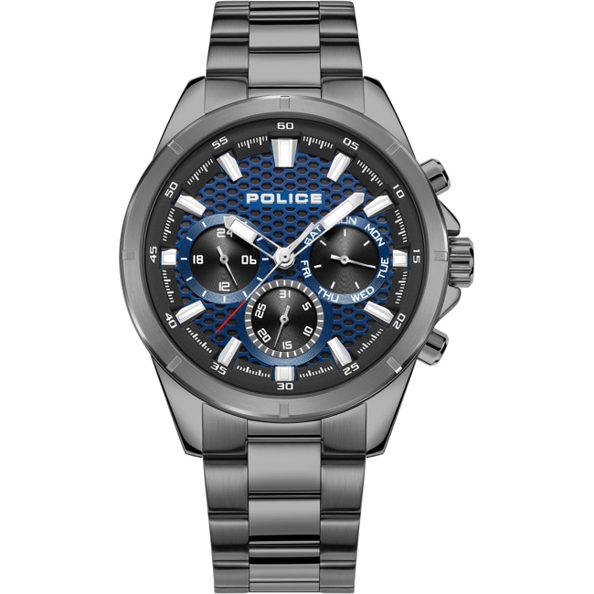 Police Malawi Day Date Grey / Blue - PEWGK2204105