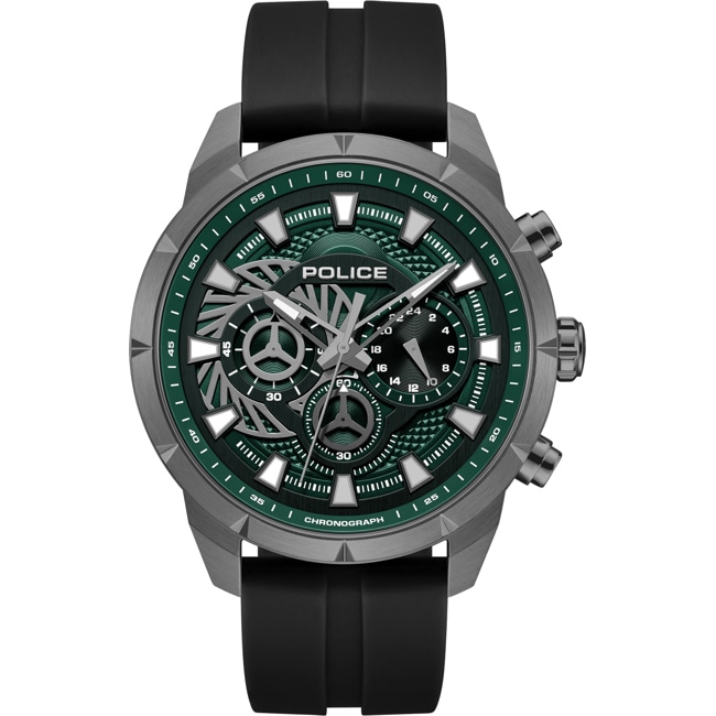 Police Neist Chronograph Schwarz / Grau & Grün - PEWGQ0092703