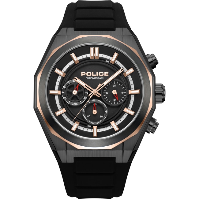 Police Steward Chronograph Schwarz / Grau - PEWGO0093701