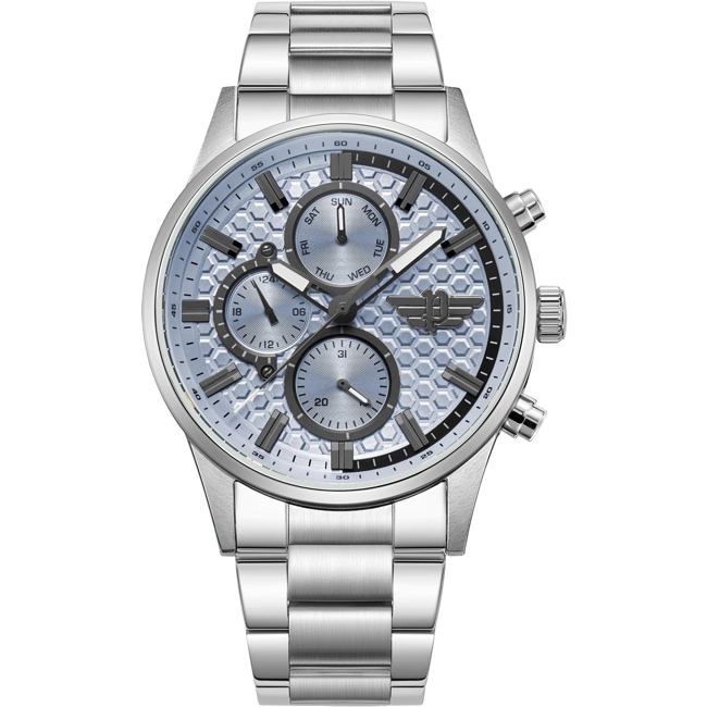 Police Tauriko Day Date Silver / Blue - PEWJK2229403
