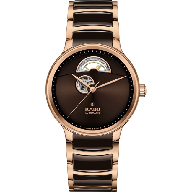 Rado Centrix L Automatik Open Heart Braun - R30013302