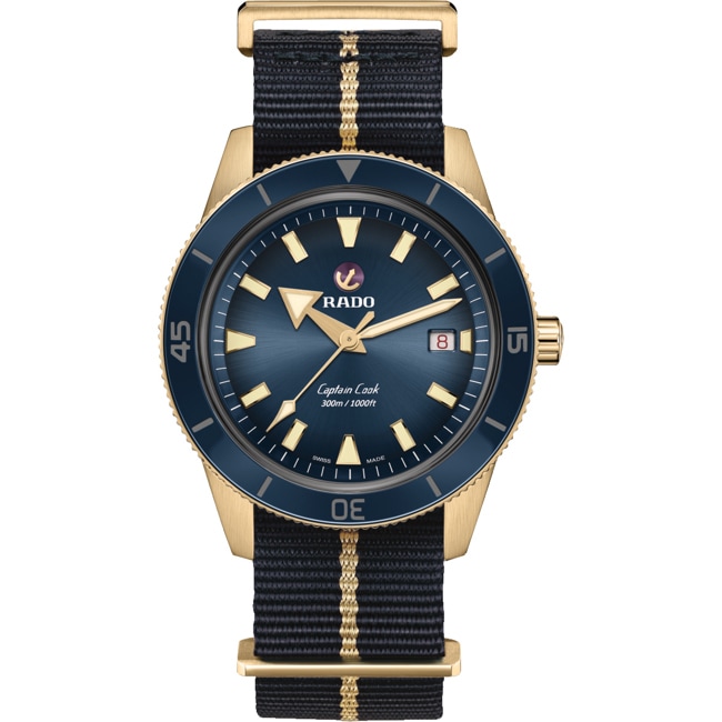 Rado Captain Cook XL Automatic Bronze / Blue nato Rado Captain Cook XL Automatic Bronze / Blue nato - R32504207