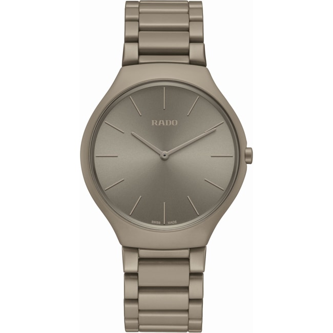 Rado True Thinline Le Corbusier Grey Brown Natural Umber 32141 Limited Edition - R27098682