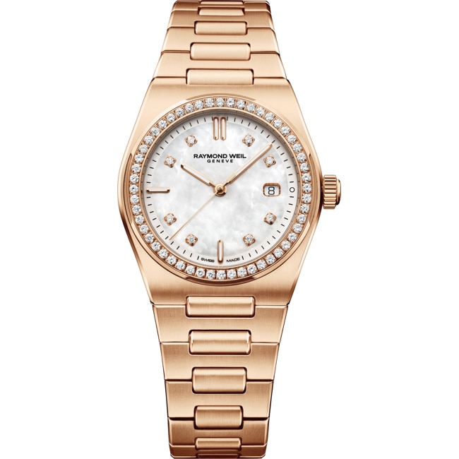 Raymond Weil A.R.T. Date Diamonds Rose 30mm - 1250-P5S-97081