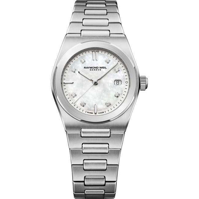Raymond Weil A.R.T. Date Diamonds Silver 30mm - 1250-ST-97081