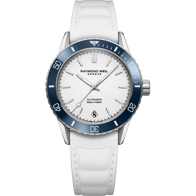 Raymond Weil Freelancer Diver Automatik Weiss Ø 36mm - 2755-S83-30001