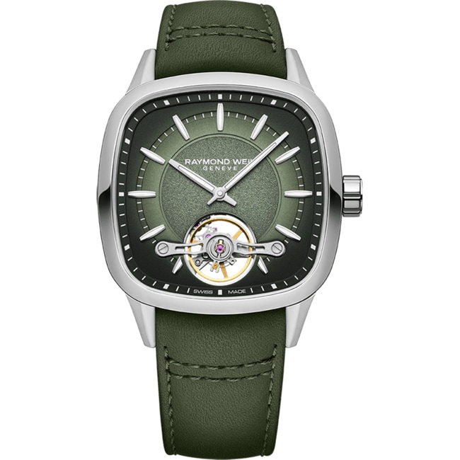 Raymond Weil Freelancer Square Open Heart Automatic Green - 2790-STC-52051