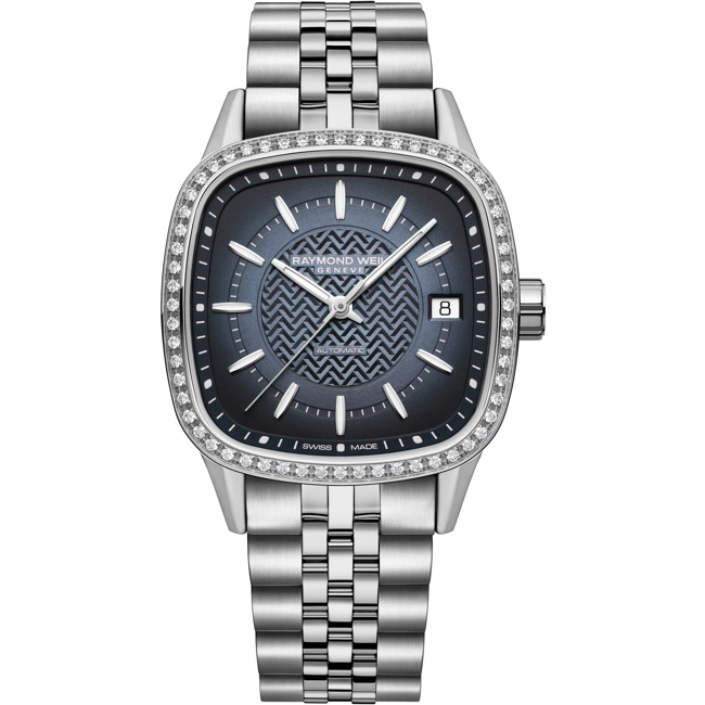 Raymond Weil Freelancer Square Automatic Diamonds Blue - 2490-STS-50051