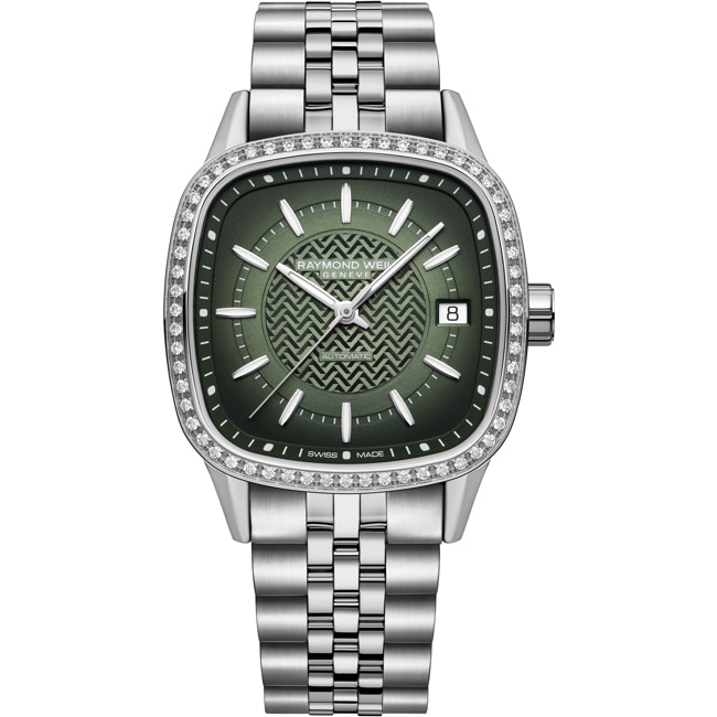 Raymond Weil Freelancer Square Automatic Diamonds Green - 2490-STS-52051